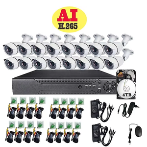 16 kamera kiti AHD1080p kızılötesi gece görüş hareket algılama video Metal konut 4TB bellek fabrika kullanımı kamera - Product Image 1