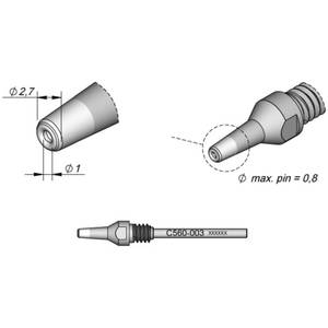 JBC araçları c56. sökme ucu ucu boyutu 2.7mm içerik 1. (940910805572) - Product Image 1