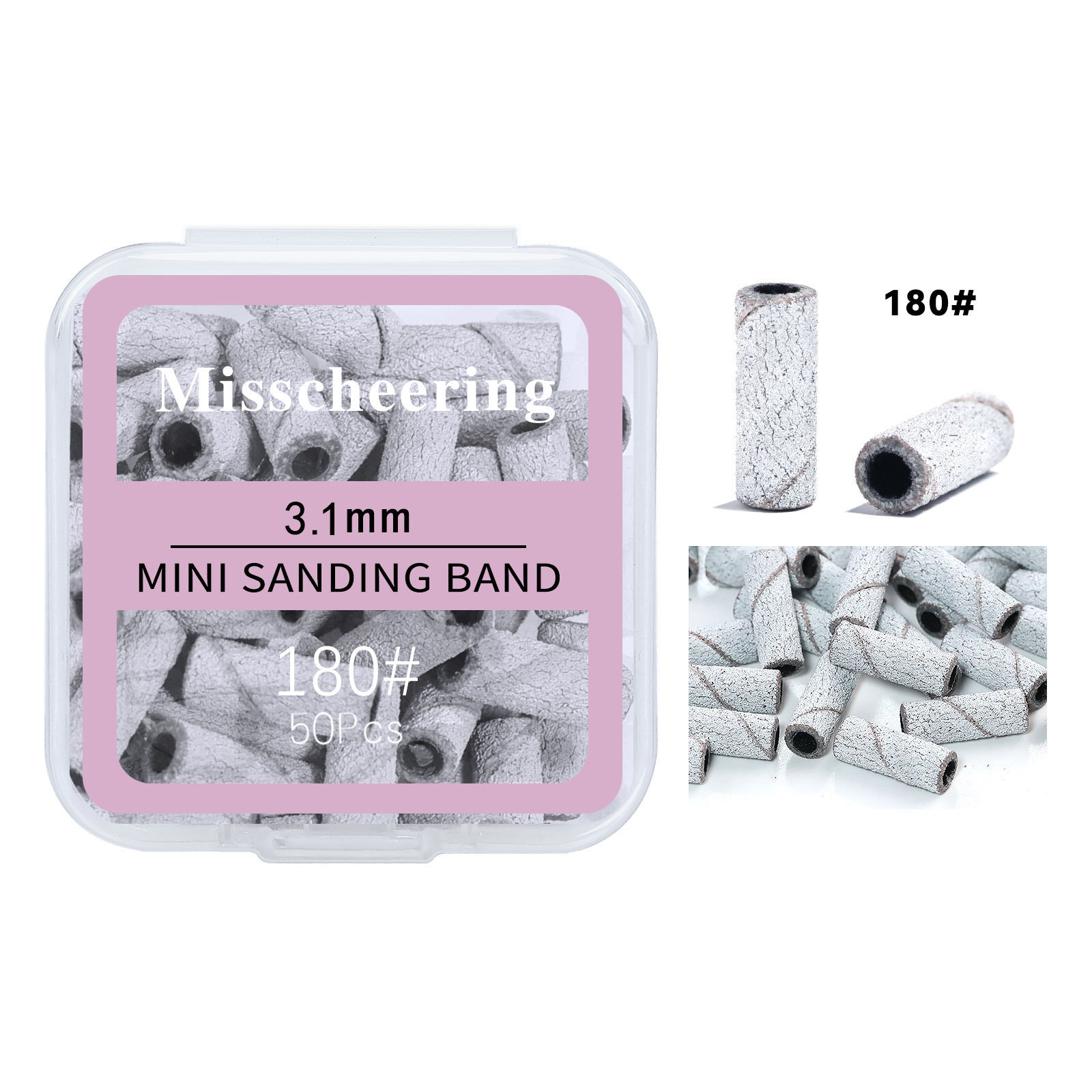 White 3.1mm sand circle 180