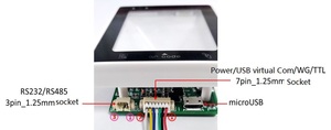 Canales de control de acceso de torniquete integrado Mini cerradura de puerta de código QR Lector de código Qr y módulo de escáner de código de barras - Product Image 3
