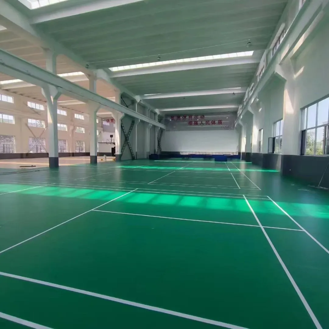 Revestimento profissional do esporte do PVC do antiderrapante de Maigu para o tapete interno do esporte padrão da corte do badminton multi para academias
