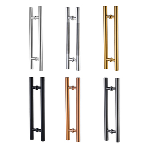 Manufacturer Customized 304 316 Stainless Steel Glass <strong>Door</strong> <strong>Handle</strong> Double Sided Bathroom Office <strong>Door</strong> Tubing Pull Long <strong>Handle</strong> - Product Image 5