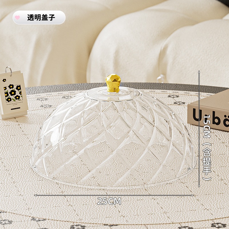 Diamond-patterned transparent lid