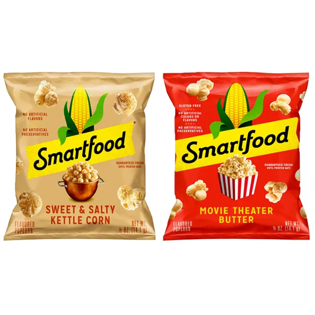 Sacchetto d'imballaggio del Popcorn dei chip del biscotto dello spuntino dell'alimento del sacchetto dell'imballaggio del rinforzo laterale della guarnizione 150G 8oz del foglio di plastica laminato stampa su ordinazione