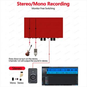 Estudio de grabación de interfaz de audio multifuncional para ventas al por mayor Grabación de interfaz de audio - Product Image 5