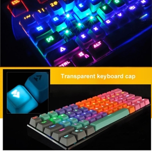 Teclas multicolores 104 teclas de doble disparo PBT retroiluminadas para teclado mecánico - Product Image 2