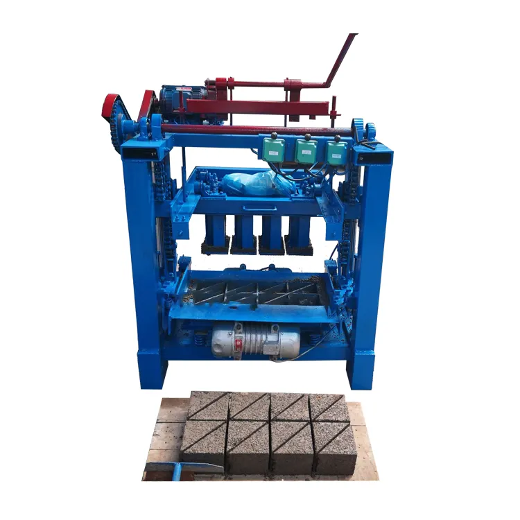 Máquina de bloco que faz QMY2-45 tijolos concretos hidráulicos totalmente automáticos máquina de produção quente na áfrica
