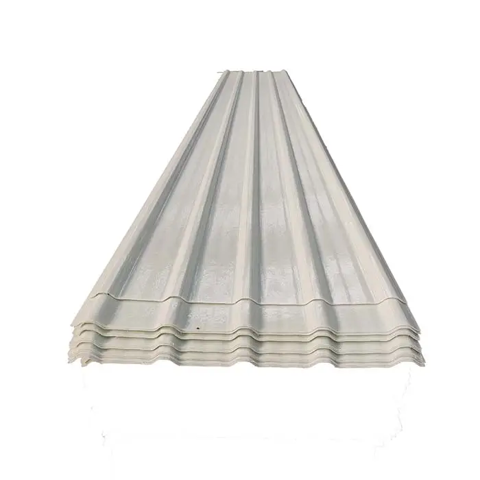 Anti-UV ondulé soleil frp en fibre de verre feuille de tuile de toit de protection contre la pluie extérieure toit clair pour la maison