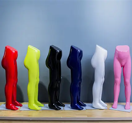 Mannequin de jambes pour enfants, présentoir avec pantalon, pour garçons et filles, en plastique, personnalisé, vente en gros,