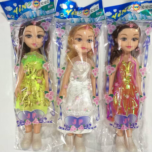 工場卸売14インチソフトPVC & PCミニモデルおもちゃ人形30 cm大きな目プラスチック製女の子向けおしゃれなデザイン - Product Image 3