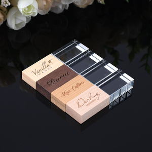 杰斯特水晶木u盘记忆棒4gb 8gb 16gb 32gb 64gb结婚礼物吊坠 - Product Image 2