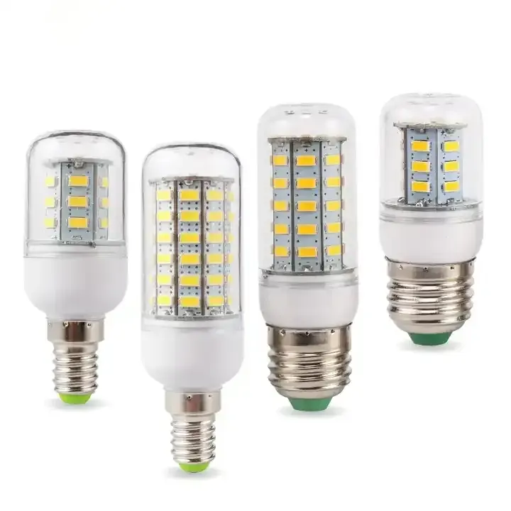 E27 E14 ha condotto le lampadine di mais 24 36 48 56 69 72 96LEDs SMD 5730 220V/110V LED lampada lampadario candela luce a LED per interni esterni