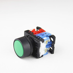Interruttore a pulsante in plastica a testa piatta/alta da 22mm con testa a fungo, interruttore a pulsante di chiusura momentanea 10A 600V