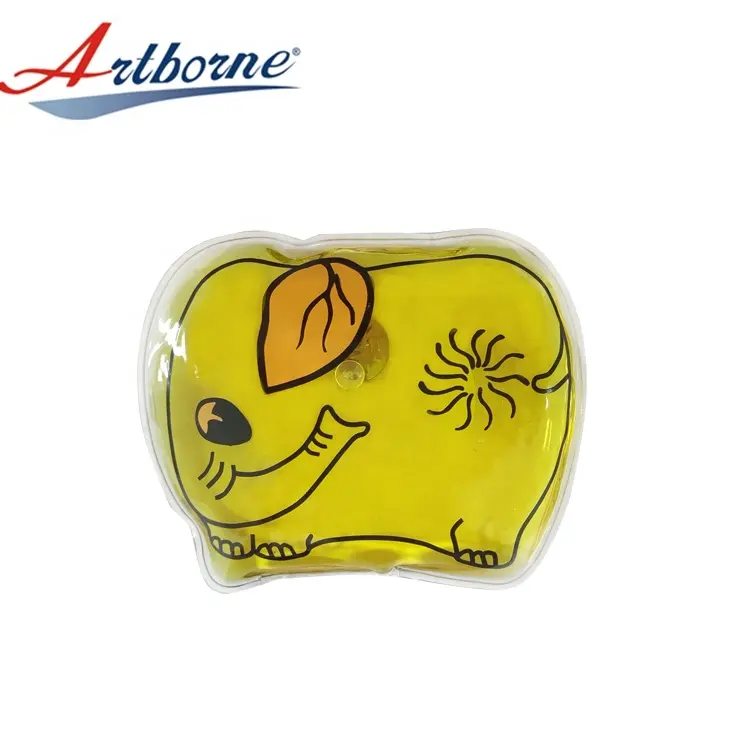 Artborne riutilizzabile Click Cute Elephant Shape Handwarmer Hot Cold Pack per scaldamani tascabile per alleviare il dolore Heat Pad scaldavivande