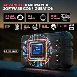 Ticari araçlar tarayıcı için 2024 lansmanı CRP129 HD 24V ağır kamyon tarama aracı lamba Elite dizel okuyucu - Product Image 3