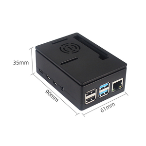 <strong>Raspberry</strong> <strong>Pi</strong> 4 ABS <strong>Case</strong> Black Box Support Cooling Fan and 3.5 Inch Touch Screen Protective <strong>Case</strong> Cover Box for RPI 4B - Product Image 3