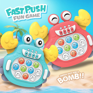 2024 Squeeze Toys Fast Push <strong>Light</strong> <strong>up</strong> Console Game Fast Push <strong>It</strong> Fidgets Toy Pops in Electronic Quicks Push Bubble Puzzle Game Toy - Product Image 2