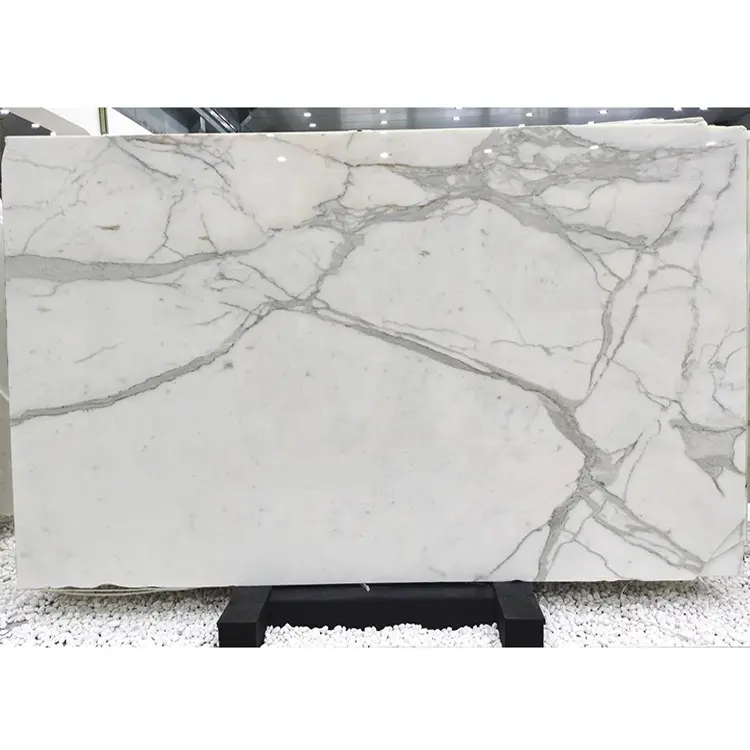 Borghini dolomite blanc marbre comptoir de dalle calacatta marbre gris