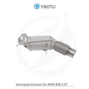 BMW B48 2.0T paslanmaz çelik orta bölüm arayüzü için YT üç yollu katalizörler ve ısı yalıtımı ile kollu başlıkları - Product Image 2