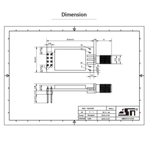PA LNA 2,4 GHz 2km AS01-ML01DP5 mucho SPI nRF24L01P módulo transceptor rf transmisor receptor inalámbrico módulo rf
