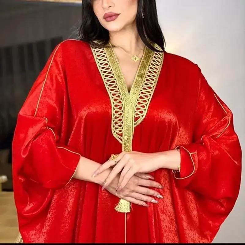 Ethnische Kleidung Abaya Dubai Türkei Muslim Hijab Kleid Islam Afrikanische Kleider Femme Longue Musulman De Mode Kabyle Islamischer Muslim