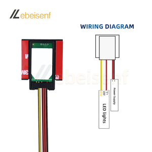3-5mm Bathroom Makeup Mirror Light Touch Dual Color Temperature <strong>Controller</strong> <strong>Low</strong> Voltage <strong>DC</strong> 12V/24V 12A Touch Sensor Dimmer Switch - Product Image 3