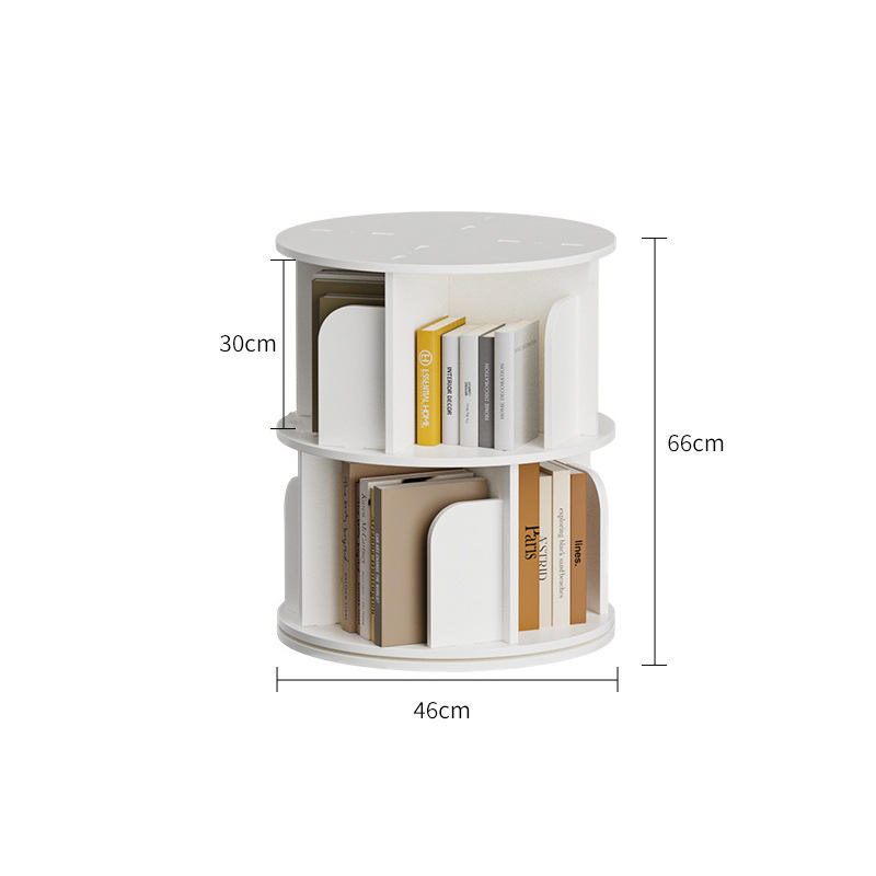 สีขาว หมุนได้ 2 ชั้น 46CM