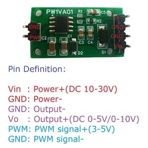 PW1VA01 PWM a 0-5V 0-10V DAC Módulo de expansión Convertidor de voltaje para NANO PRO MEGA Esp8266 Esp32 - Product Image 4