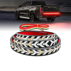 ใหม่ 12 โวลต์รถกระพริบไฟ LED Strip 1/1.2/1.5/1.8/2/2.2/2.4 เมตรไฟท้ายสําหรับรถกระบะสีแดงและสีเหลืองอําพันสําหรับเบรคและไฟเลี้ยว - Product Image 2
