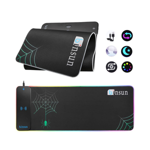 Oyun için 15W hızlı kablosuz şarj cihazı ile büyük RGB oyun Mouse Pad Mat - Product Image 3