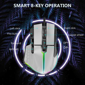 Bestseller OEM Programmier bar anpassen Cool Ear Tumbler Gaming Maus blutige Eimer Falle Kristall für PC