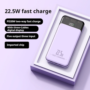<strong>New</strong> Built-in Power Bank With Fast Charging of 10000mAh Real Capacity Portable Mobile Power Supply Customized logo - Product Image 6