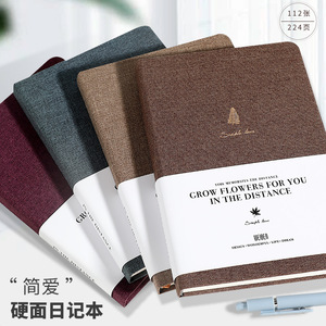 Cuaderno de tamaño A5/A6/B5 de gran venta con nuevo diseño, 112 hojas, cubierta de tela con logotipo personalizado para uso escolar, oficina y escritura