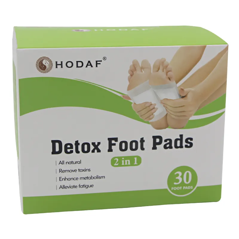 Mise à niveau des coussinets de désintoxication nettoyants 2 en 1 avec des ingrédients naturels Patch pour les pieds à base de plantes pour le soin rapide des pieds et le soulagement de la douleur 30 pièces