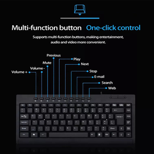 Stylish USB US Arabic 95-<strong>Key</strong> Mini Wired <strong>Keyboard</strong> Multifunctional and Compatible Slim Portable <strong>Keyboard</strong> for Laptop Gaming Style - Product Image 5