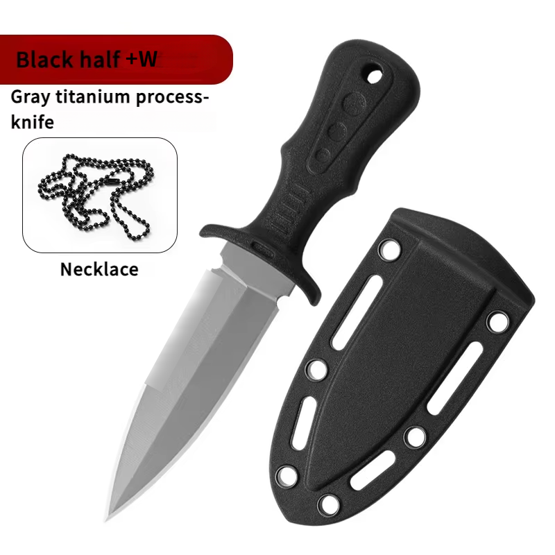 Black handle gray blade + W