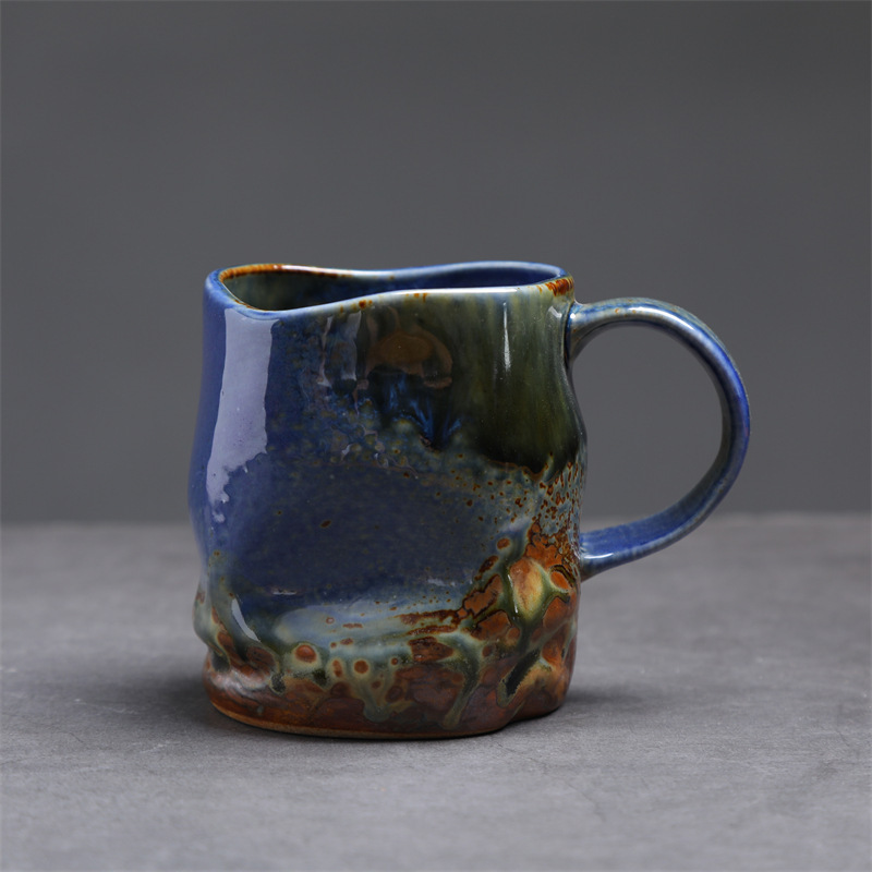 314-b tazza pieghevole da forno-blu brillante 380ml