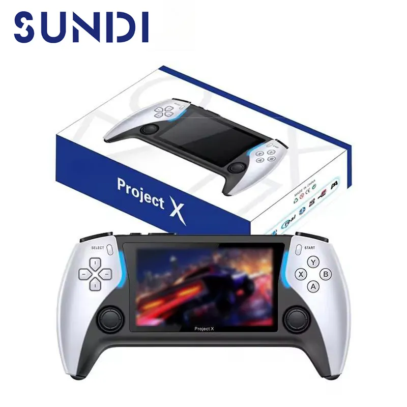 Grosir murah proyek X 4.3 inci portabel pemain Game genggam Retro konsol Video Game