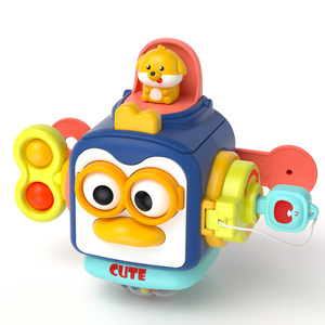 Penguen meşgul topu eğitici duyusal Hexahedron oyuncak bebeğin el-kavrama ve kapmak-top egzersiz için - Product Image 1