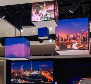 P3 Creative <strong>Design</strong> <strong>LED</strong> Square Cube Digital Signage Waterproof Rotating Magic <strong>LED</strong> Cube Display Screen Outdoor Advertising - Product Image 1