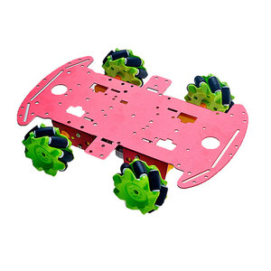 5 Farben Mecanum Rad Roboter Auto Aluminium Chassis Kit mit 4 Stück TT Motor für Raspberry Pi DIY Mecanum Rad Chassis Kits - Product Image 4