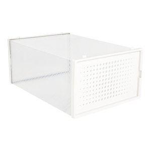 Stackable giày lưu trữ hộp có thể gập lại kệ tủ nhựa Sneaker Box cho giày hiển thị trong suốt Giày trường hợp - Product Image 6