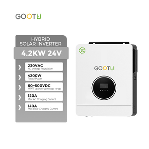 GOOTU Salida dual 4.2KW en inversor de corriente de red 60-450 VDC Inversor híbrido de entrada fotovoltaica ancha Convertidor solar - Product Image 2