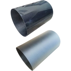 High <strong>Modulus</strong> 3k Carbon Fiber Round Tube Light-Weight Glossy Twill Pattern with Matte Finish High Strength for Sports Equipment - Product Image 1