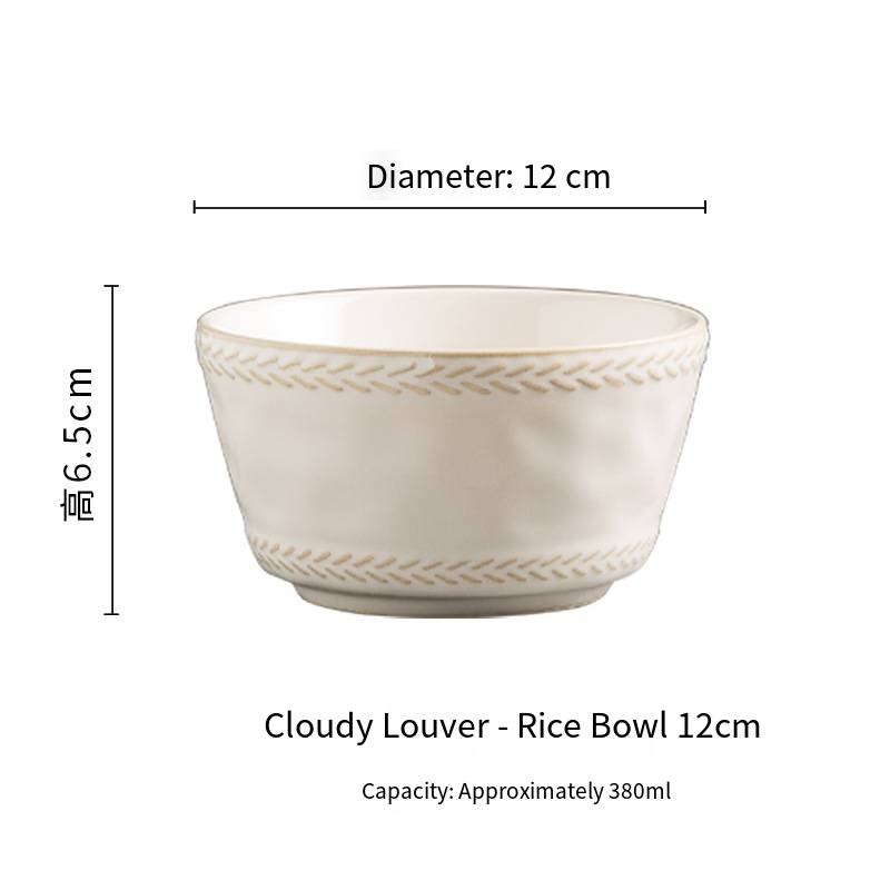 4.75 pouces bols blancs