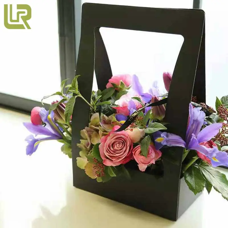 Caixas de presente para flores, luxuoso, preço, umidade, resistente à molhado, 5 cores, com alças de corte