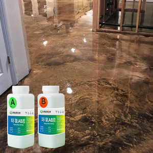 工厂价格金属片状环氧树脂环氧地坪涂料树脂混凝土地坪用环氧树脂 - Product Image 4
