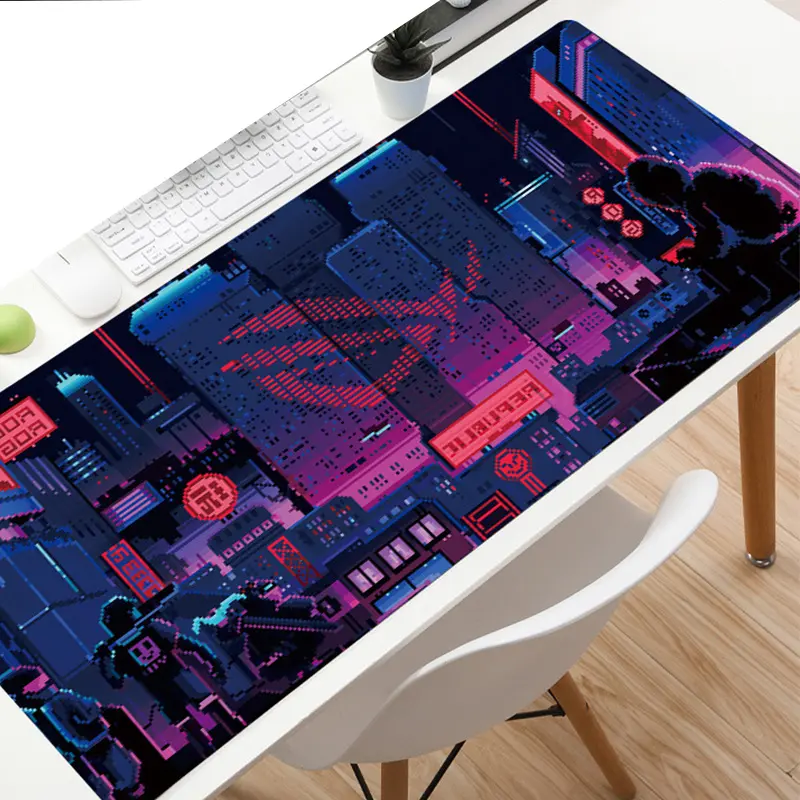 Custom Full Colour Design Print XL XXL Big Polyester Fabric Anti-Slip Rubber Neoprene Laptop Full Desk Game Gaming Mouse Pad Ma