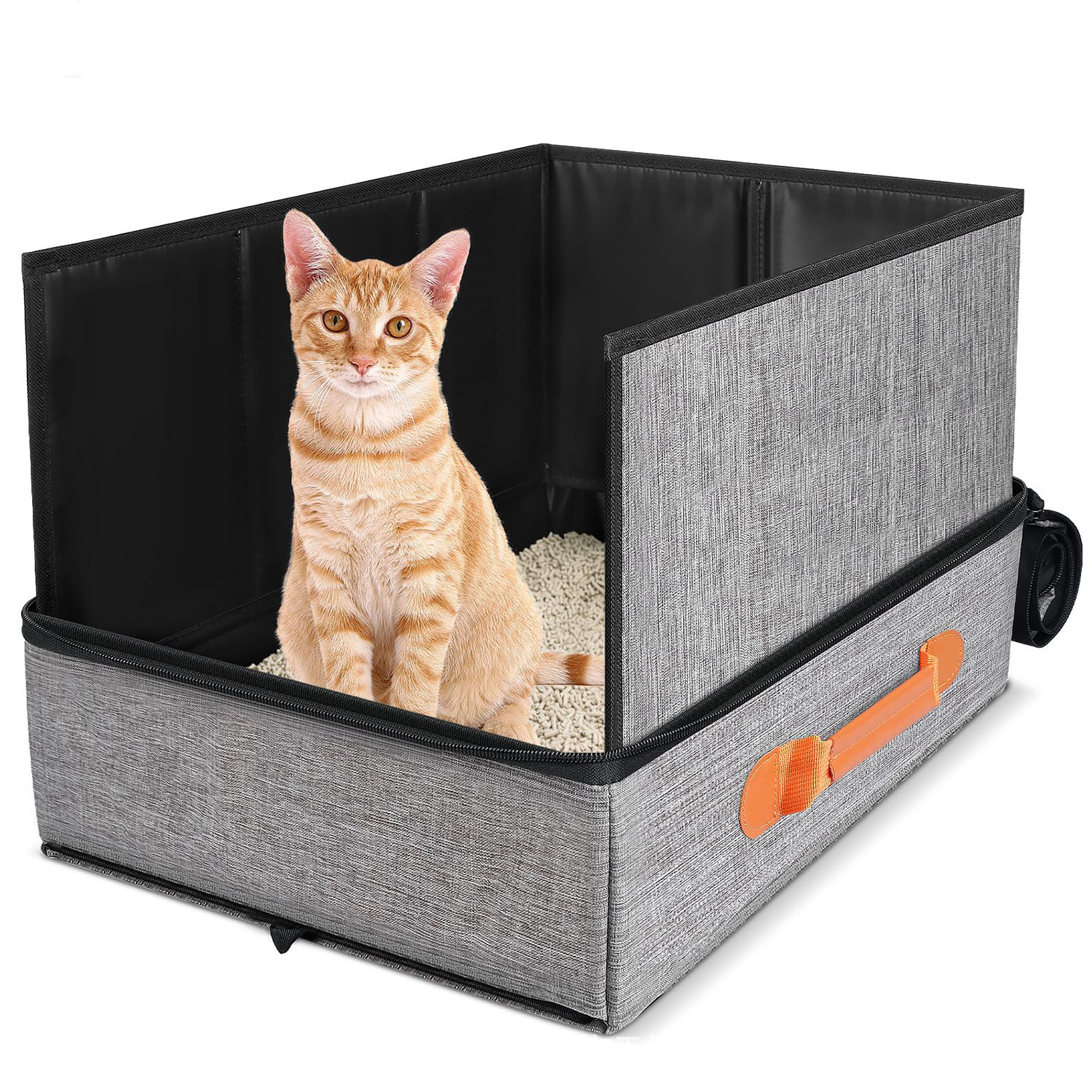 Upgraded cat litter bag (grey)