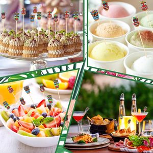 Martini Hawaii luau trang trí nhiệt đới uống Picks Tiki Cocktail Gậy cho món khai vị thực phẩm Trái Cây bãi biển Kỳ nghỉ Đảng ủng hộ - Product Image 2